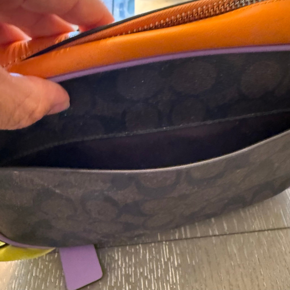 Women's Coach Crossbody Bag One Size Brown Orange - Picture 5 of 9